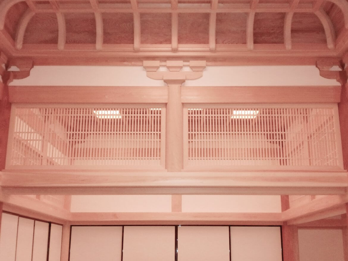 筬欄間 ｜施工事例｜岡島ハウス産業 木製建具事業部