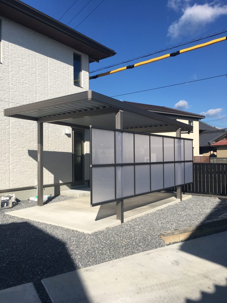 垂井町H様邸　カーポート工事
